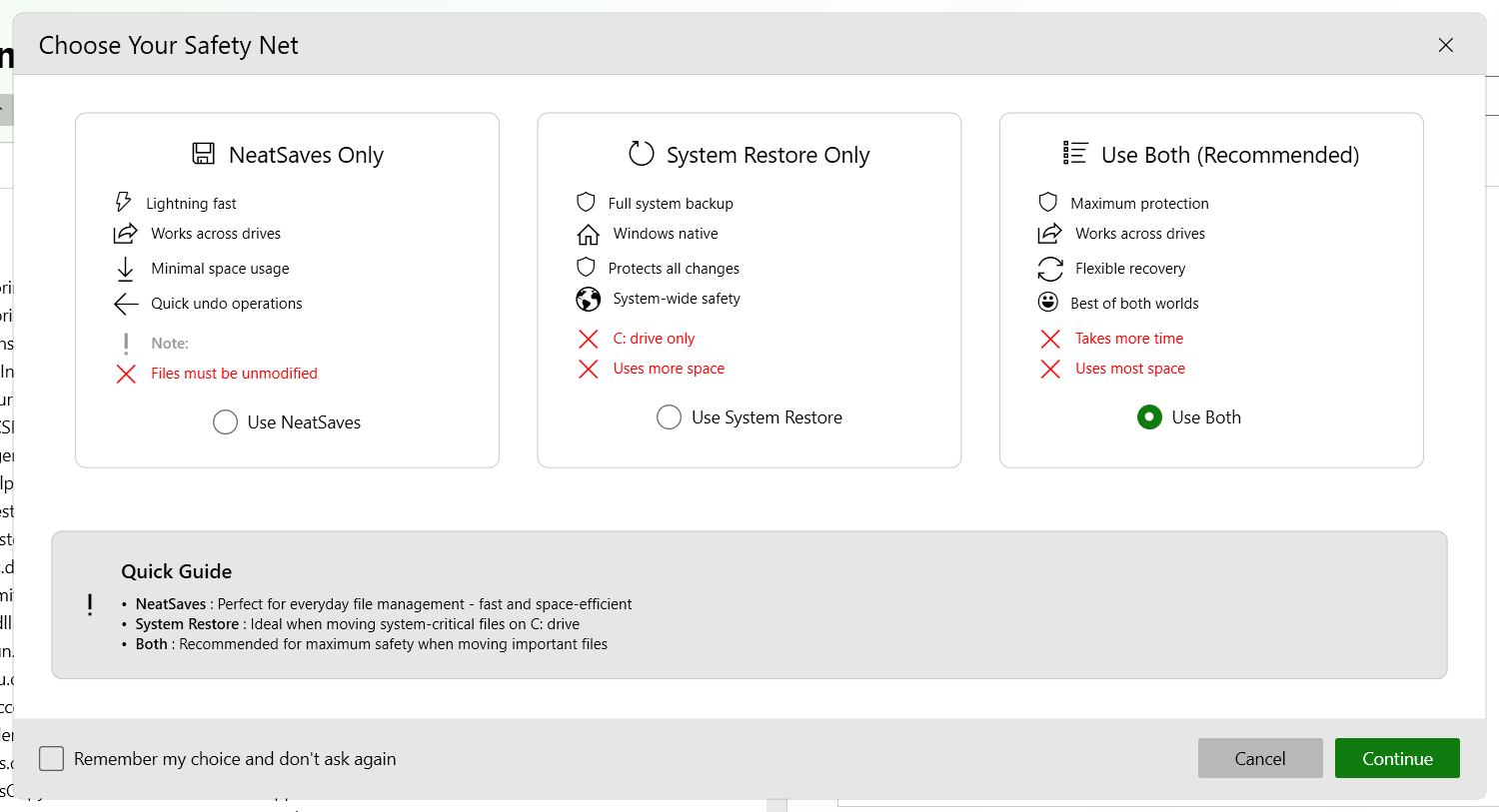 Safety Net Options